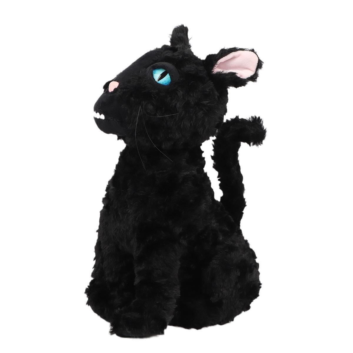 34cm/13.38in Black Cat Plush Toy, Cute Cat Plushie, Stuffed Animal Anime Doll, Desk Ornament, Decorative Toy, Perfect Toy, Soft Stuffed Figure, Huggable Collectible, Soft Cuddly Gift