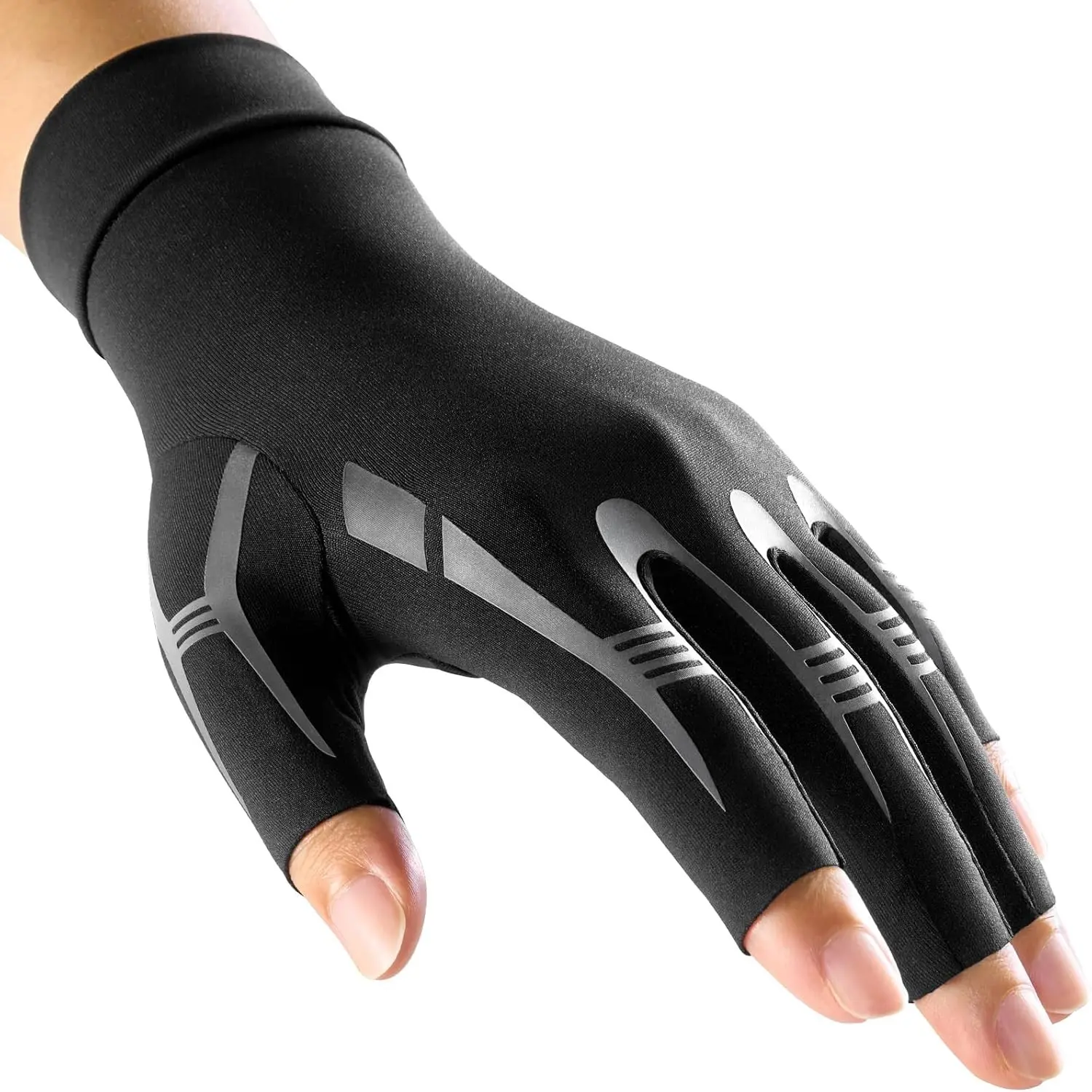 All-Around Compression Arthritis Gloves for Women for Pain, Carpal Tunnel Relief Gloves for Men, Hand Compression Gloves for Crocheting,Gaming,Arthritis,Swelling.Black M