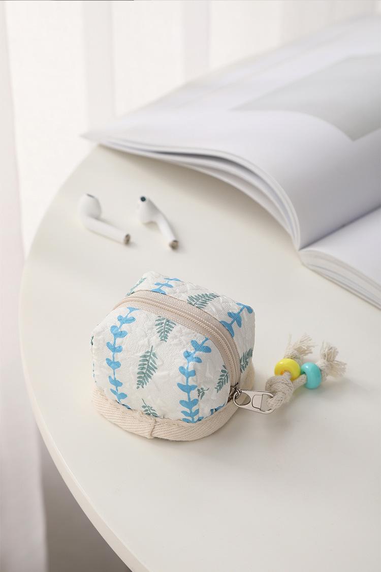 Mini Cute AirPods Case – Soft Portable Earbud Pouch for Women, Small Bluetooth Headphone Holder with Flip Cover, Travel Essential