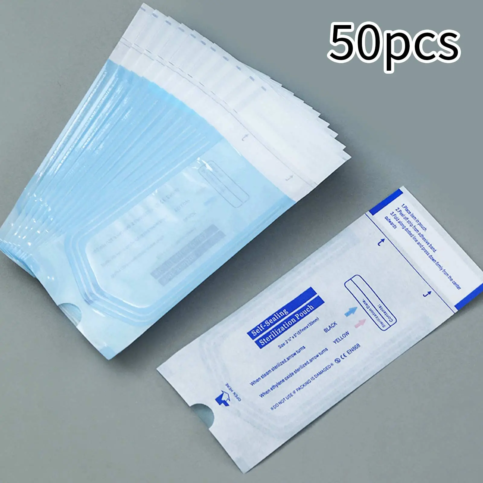 50/100/200pcs Self-Sealing Resealable Bags disposable nail cleaning bag, Plastic Storage bag self sealing empty bag suitable for nail tool accessories,for Salon & Home Nail Care  easy to use