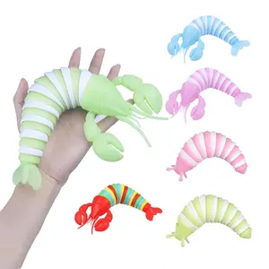 3D Slug Fidget Toy Colorful Slug Snail Creative Twist Anti Stress Toy All Ages Relief Anti-Anxiety Sensory Toys for Children