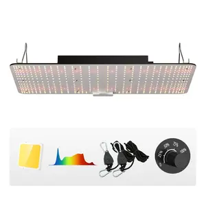 VEVOR LED Growth Illumination, 200W Full Spectrum Adjustable, Efficient Samsung 2B1B Diodes Light for Indoor Seedling, Vegetation and Flowering in Greenhouses, Daisy Chain Compatible for 1.2x2.4/3x3 f