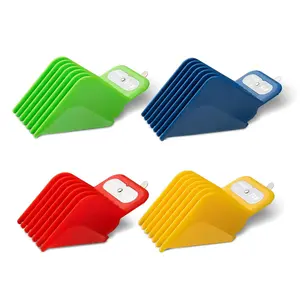Extra Long Clipper Guards Set Compatible with Andis Master, Oster Fast Feed, Andis AAC-1, GC, LCL, ML, PM-1, PM-2, RCAC,RS-1,US-1, Size: #10, 12, 14, 16 (Length: 1.25", 1.5", 1.75",2”)
