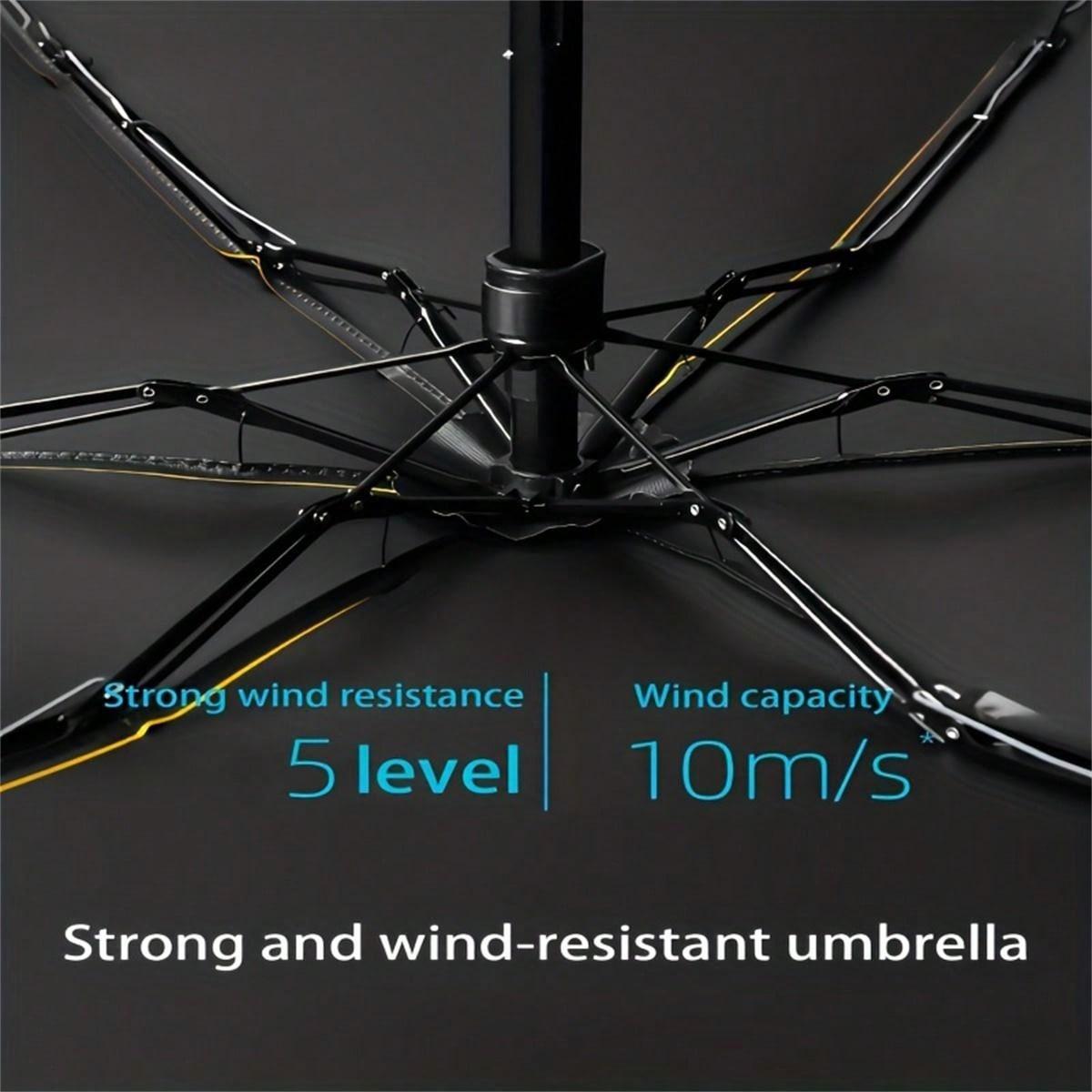 Folding Umbrella with Sling Bag, 1 Count Portable Sunny Umbrella, Waterproof & Sun-proof Umbrella, Suitable for Street Photography, Commuting Umbrella, Lightweight Waterproof Umbrella