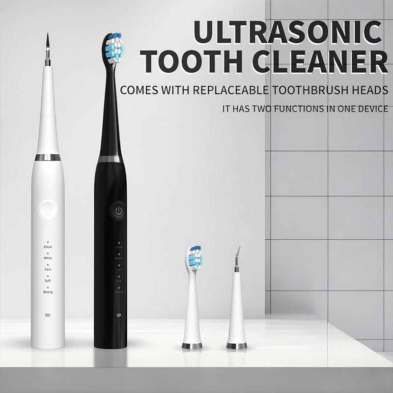 Ultrasonic Dental Plaque Remover for Humans & Pets - Professional Teeth Cleaning Kit for Tartar & Stain Removal, Safe & Gentle Electric Toothbrush for Cats, Dogs and People #SummerVibes