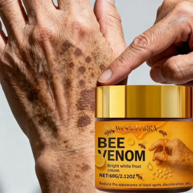 Deep Brightening Moisturizing Cream for Dark Spots, Dark Spot Remover, Discoloration, Rich in Vitamin C and E, Contains Collagen, Aloe, Bee Venom, Hyaluronic Acid, Ideal for Joints, Moisturizers