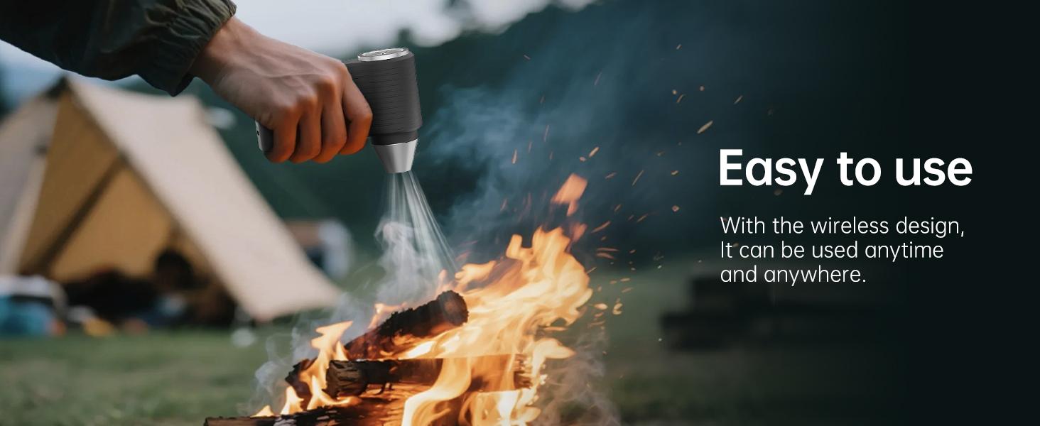 Compressed Air Duster 130000RPM – Cordless Electric Air Blower with Brushless Motor, Stepless Speed Control, Multiple Nozzles, Rechargeable Dust Cleaner for PC, Keyboard, Car Detailing & Barber Tools