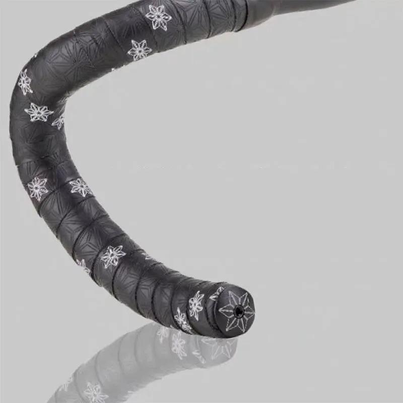 Road Bike Handle Tape PU Shock Absorber Comfort Anti Slip Silicone Shock Absorber Moisture Absorbing Tape Anti Slip Silicone Shock Absorber Sweat Absorbing Dead Fly Handle Strap