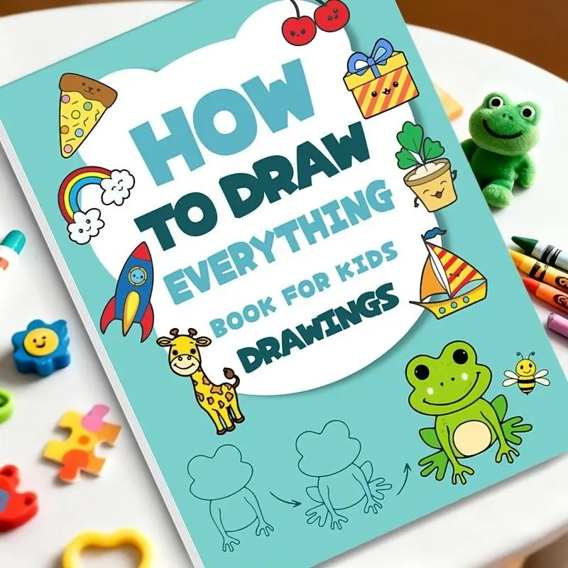 Step-by-step drawing books for students feature beginner-friendly drawing guides as well as coloring and sketching tutorials. These educational art learning books are printed on durable paper and can serve as holiday gifts.