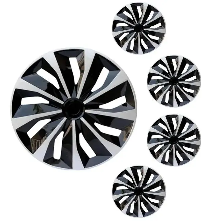 Wheel Rim Covers (Set of 4) |   Universal Steel Rim Hubcaps, Vehicle Accessories for Car Truck Wheel Decor & Protection