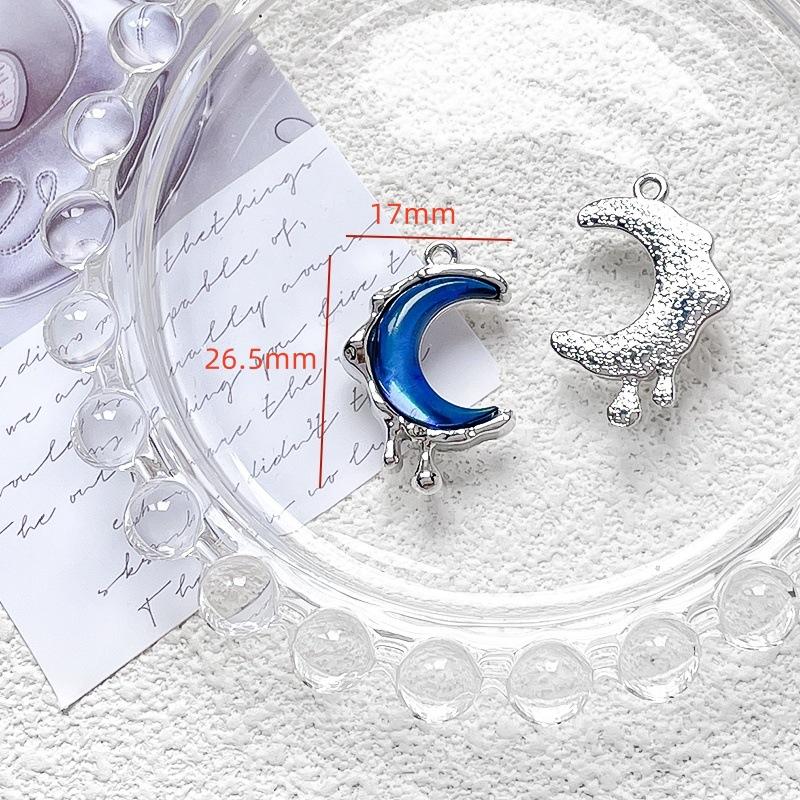 Alloy Sweet Jelly Color Bear Moon Butterfly Pendant DIY Handmade Jewelry Bracelet Necklace Bead Accessories