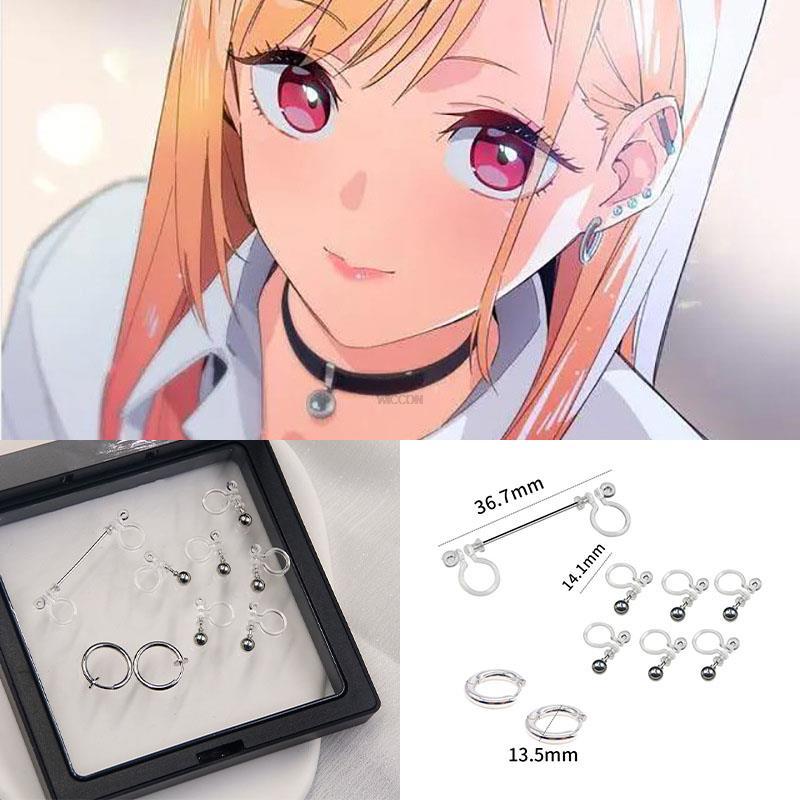 Kitagawa Marin Cosplay Anime My Darling Kitagawa Marin Cosplay Costume Dresses School Uniform Wig Earrings Suit Girls