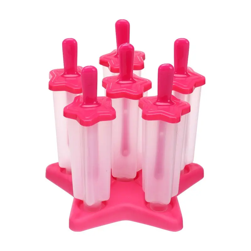 Ice Pop Mold, DIY Ice Maker Tray, Summer Frozen Treats Tool, Easy-To-Use Plastic Molds for Homemade Sundaes & Popsicles