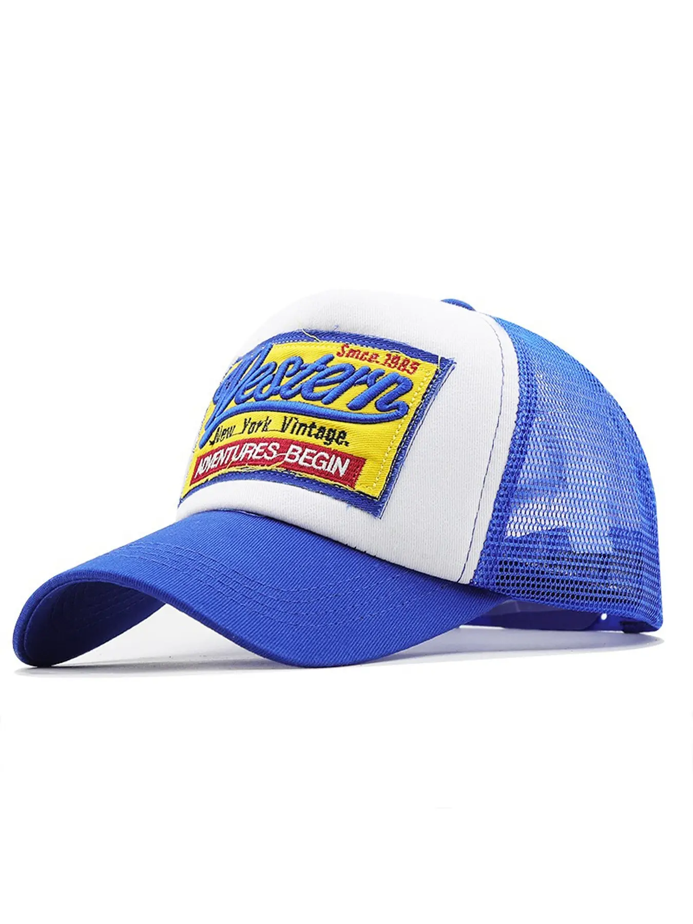 Unisex Baseball Cap, Adjustable Casual Hats Breathable Sun Protection Hat, Letter Embroidery Mesh Cap for Travel, Beach, Hiking, Spring & Fall
