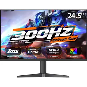 24.5 Inch 1080P 300Hz  Gaming  for FPS Gamers,  FreeSync &  G-SYNC Compatible, 1ms MPRT VA Panel, HDR400,  sRGB, VESA 100x100mm