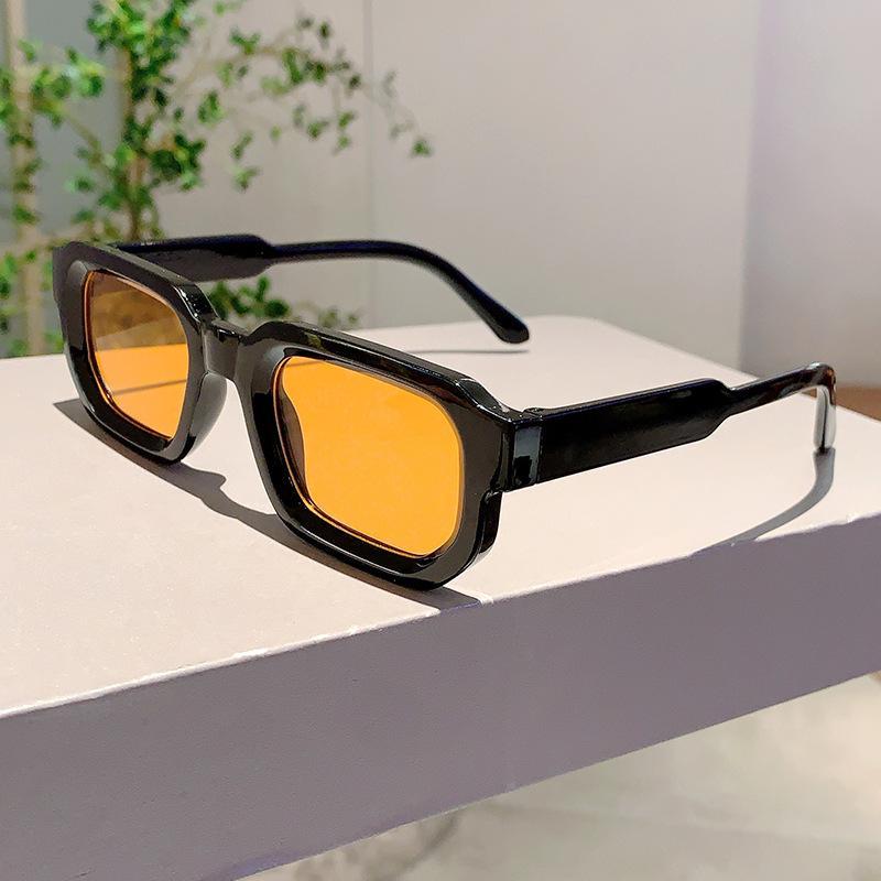 6-Pack Luxury Vintage Sunglasses - Unisex Rectangle Frame UV400 Retro Fashion Eyewear