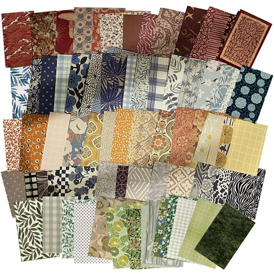 500 Sheets  Scrapbook Paper Supplies Aesthetic Paper Supplies scrapbook sheet Decorative Paper (3.35 x 2.17 In)Material for DIY Scrapbooks Journal Photo Album Crafts
