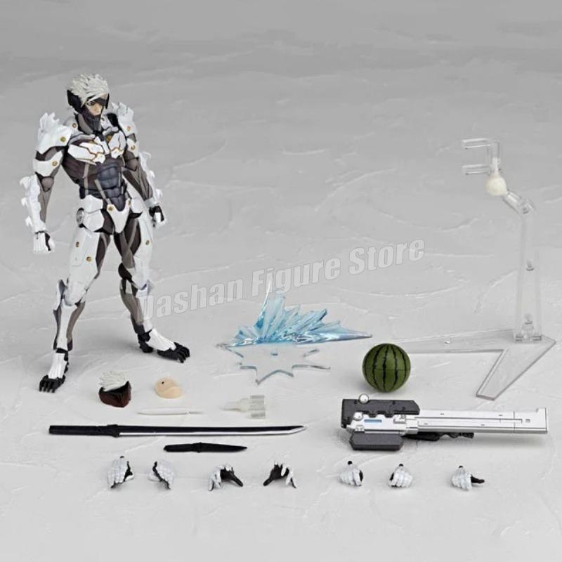 Kaiyodo Revoltech Metal Gear Solid Raiden Action Figure PVC Movable Model #140 Collection 15cm Solid Snake Jack Figurine Toys popular