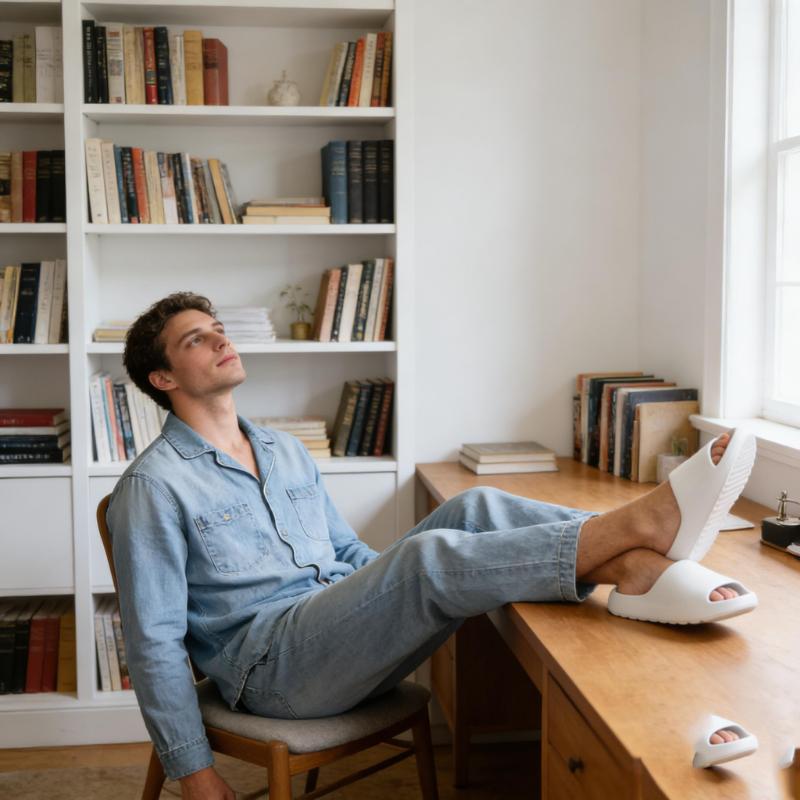 rosyclo Cloud Slides for Women Men - Ultra Soft Thick Sole Pillow Slippers, Non-Slip Lightweight Foam Slippers, Waterproof House Shoes for Shower & Beach.