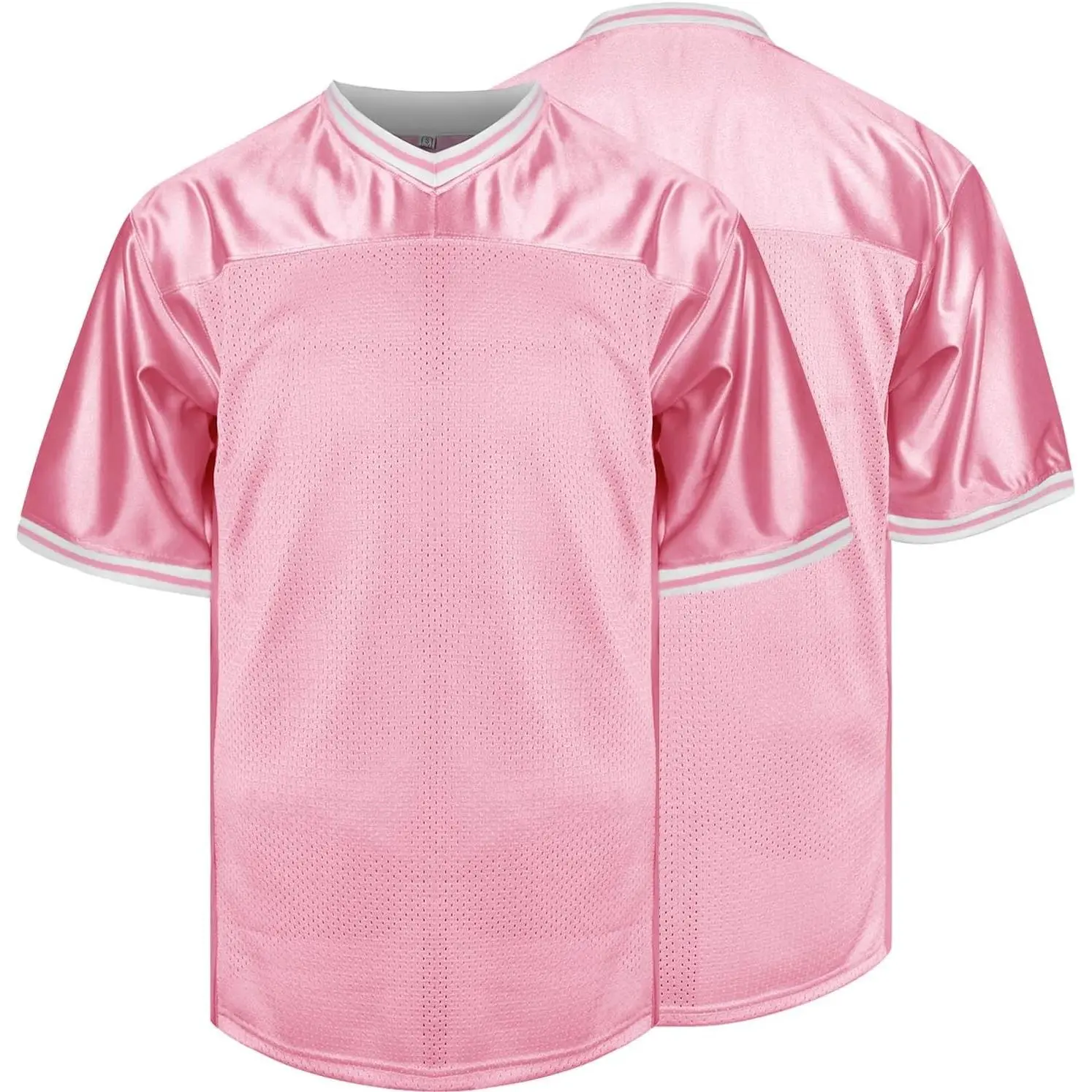 Blank Football Jerseys Mesh Athletic Football Shirt Practice Sports Uniform Black White Jersey