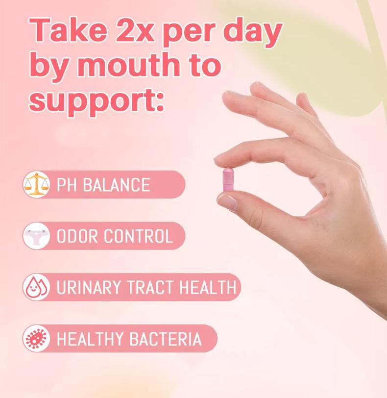 daily nutrient support  Eliminate odors down there repair and maintain healthy ph levels Gluten Free Vegan Non-GMO Steady Release 1 Month Pack edible dietary