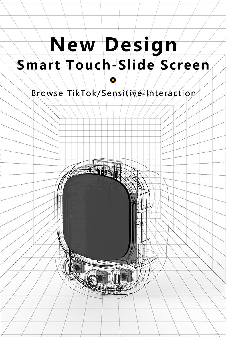 Tiktok Scrolling Universal Remote Control with Touchpad, Bluetooth-compatible Wireless Air Mouse for iPhone iPad Android Smartphone, 100mah Battery Included