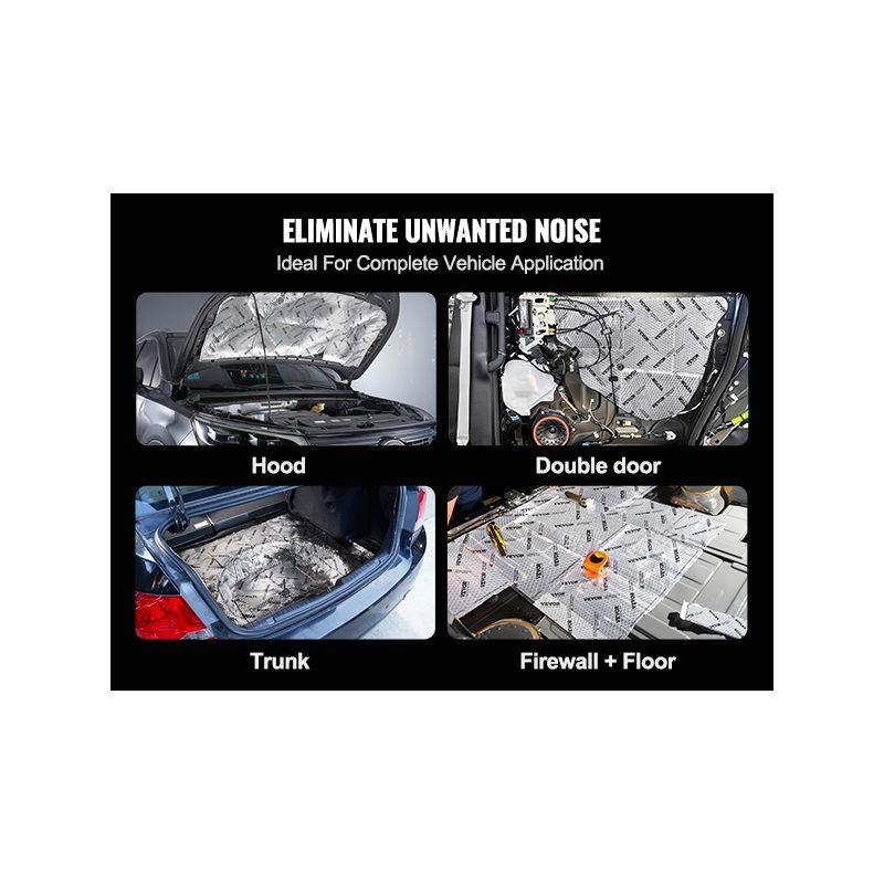 VEVOR Car Sound Deadening Mat, 50 mil 52 sqft Car Sound Dampening Material, Butyl Automotive Sound Deadener, Noise Insulation and Vibration Dampening Material for Car