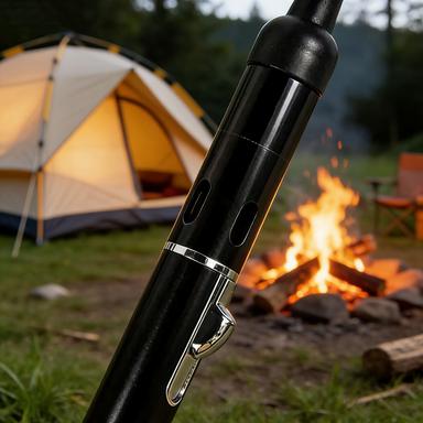 Camping Essential Windproof Lighter with Storage Bag, Reusable Flameless Lighter for Campfire, Hiking, Emergency,6-15 Days Delivery
