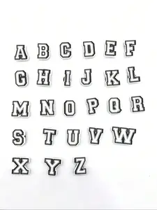 Initials Letter Shoe Charm, 1-Piece Cute Shoes Accessories for Clogs and Slippers, DIY Shoes Decorations for Festivals, Parties and Birthdays