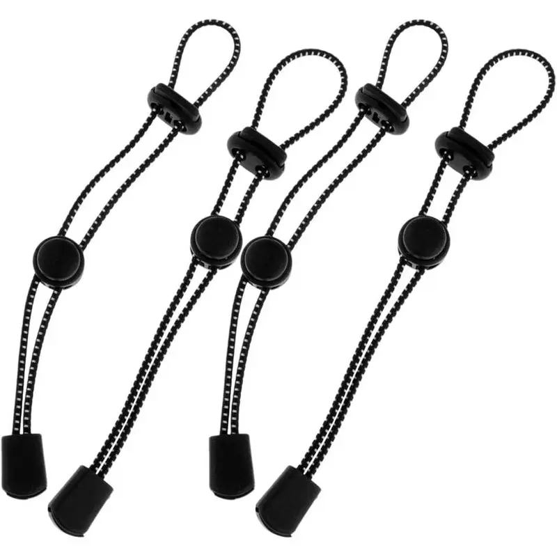 Outdoor activities4pcs Climbing Stick Holder, Hiking Trekking Pole Backpack Bungee Straps, Adjustable Elastic Cord Ropes Laard Fixing Buckle for Ski Walking Outdoor Mountaineering Outdoors Carry Tie Accessory Black