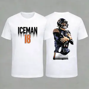Caleb Williams 8 - Iceman 'Cold' Celly For Da Bears Hoodie Sweatshirt T-Shirt , Football Fans Outfit, Shirt, Gift Fans, Graphic Machine Washable Fall/Winter Men's Fashion,Original Unisex HoodieMen's Unlined High Contrast Print Lightweight PulloverGraphic