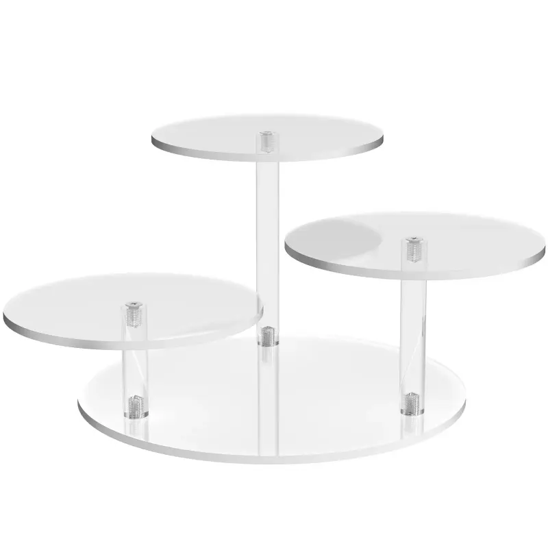 Clear Acrylic Display Stand for LEGO Botanical Collection Sets, Multi-Tier Showcase Figurine Display Shelf Riser for Collectibles and Room Decor, Perfume Riser Holder, Tabletop Plant Stand