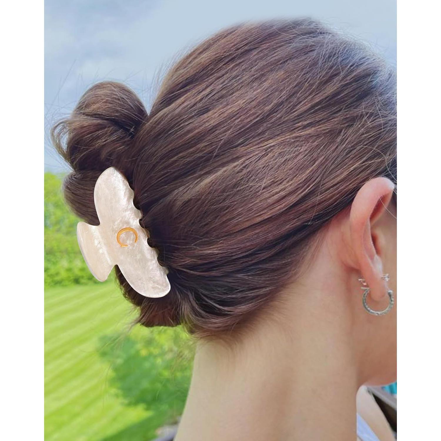 Pearl Bridal Hair Clips Women Thick Hair Monogram Claw Clip Wedding Accessory Letter Hair Clips For Women - Initial Cute Hair Claw Clips  main image 3