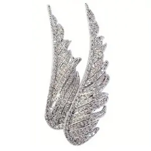 Angel's Wings Exquisite and Elegant Female Feather Brooch Temperament Versatile Suit Coat Pin Accessories