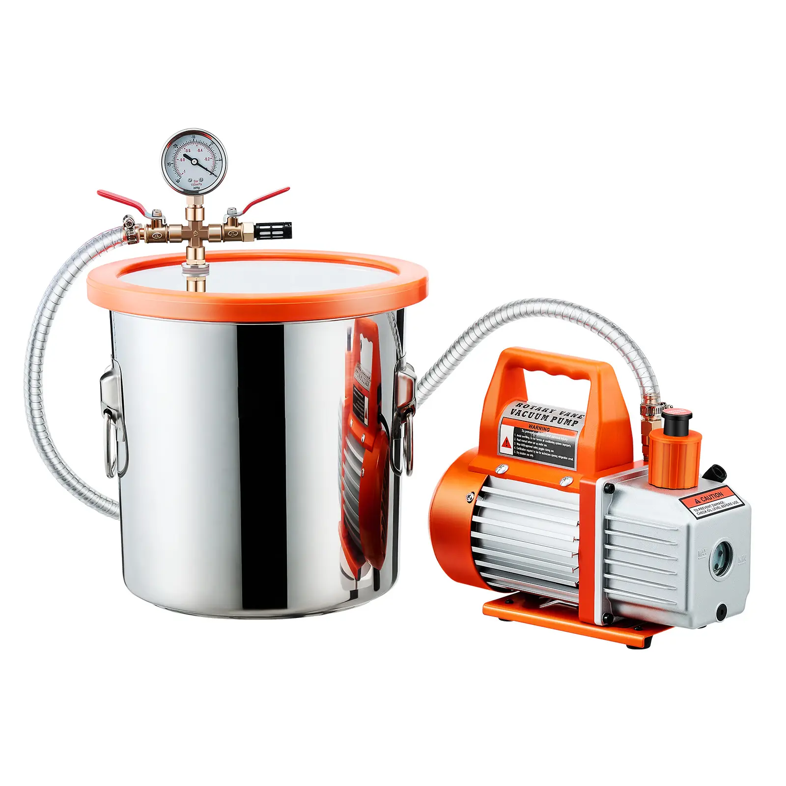 3 Gallon Vacuum Chamber with Pump, 1/4 HP Power, User-Friendly Design