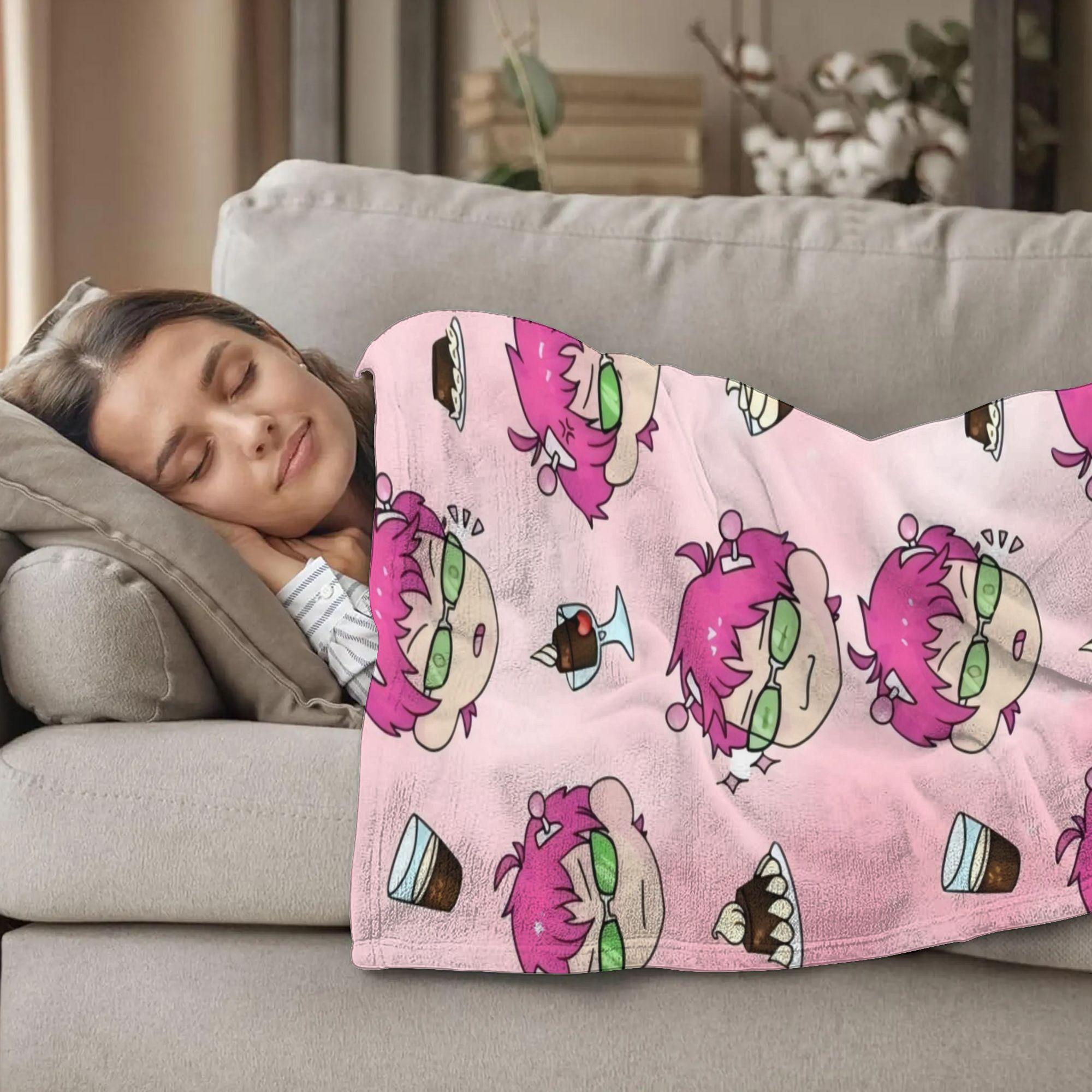 The Disastrous Life of Saiki K Inspired Ultra-Soft Flannel Blanket - Colorful Cartoon Design, All-Season Cozy Throw for Living Room, Office, Sofa & Travel, Perfect Gift for Fans, Home Decor Accessory, Travel Blanket-280GSM