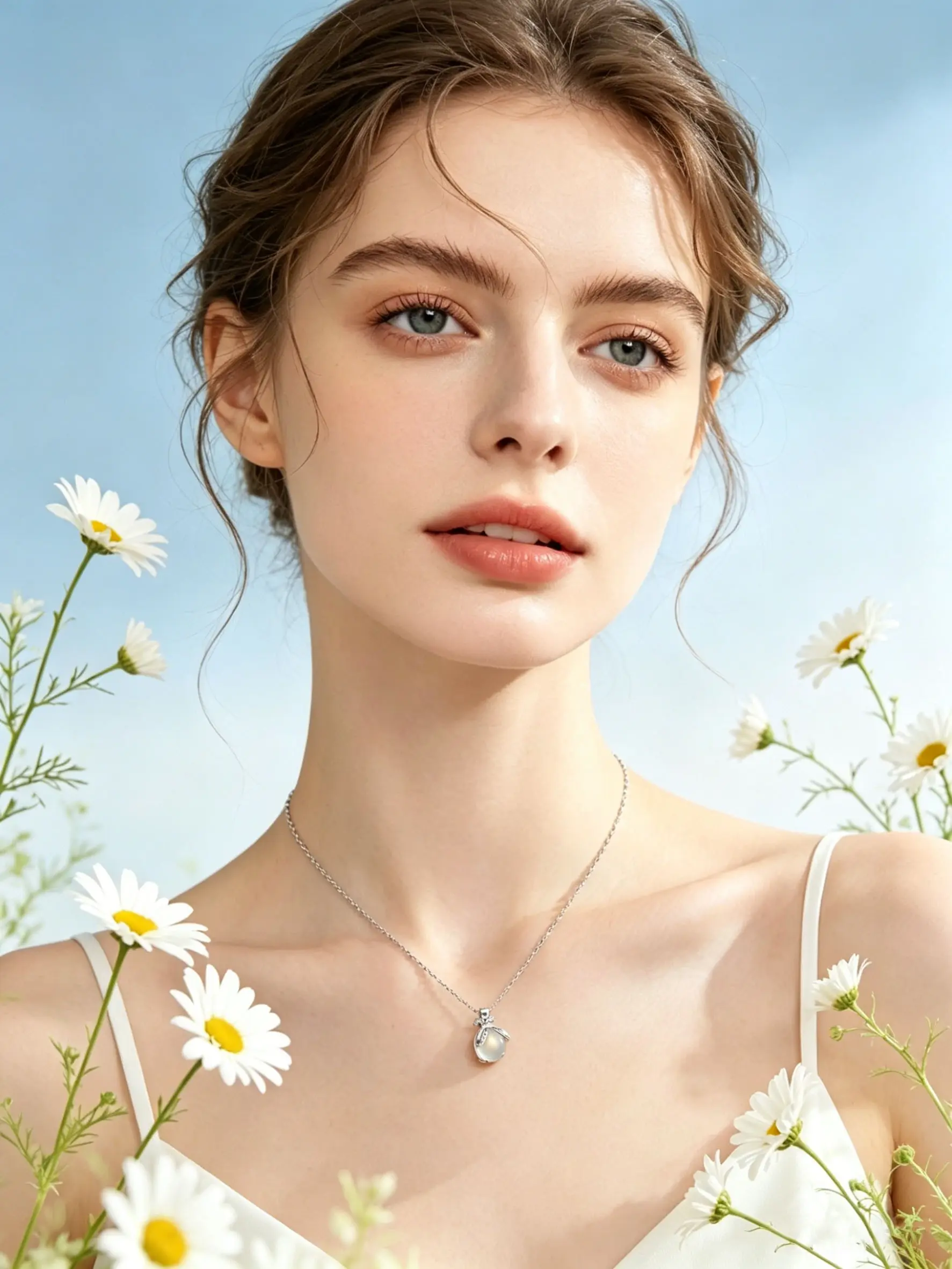 1 piece of moonlight silver firefly necklace, elegant and fashionable clavicle chain, a great gift for Valentine's Day