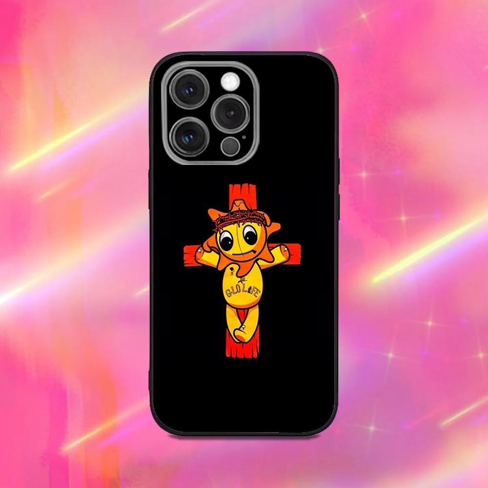 G-GLO G-GANG Rapper Logo Phone Case For iPhone17, 16,15,14,13,12,11,Pro,Max,Plus,X,XS,Soft Silicone Black Case