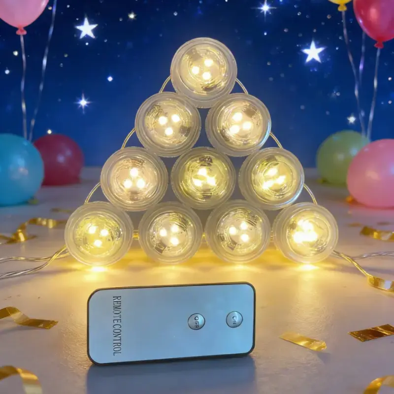 RGB Submersible LED Lights, Remote-Controlled Waterproof Pond Lights for Fish Tank, Wedding Decor, Home & Outdoor Improvement Lighting