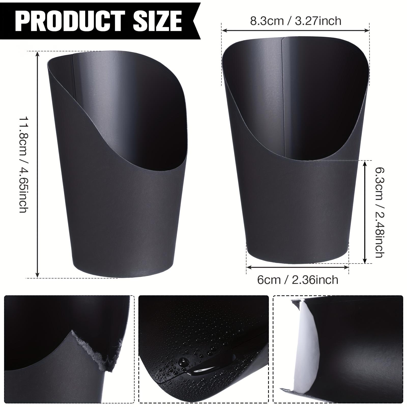 For Banquets, Holidays & Birthday Parties, Portable Handheld Snack Serving Solution, 100 Pack 14oz Black Deli Paper Cones, Ideal for French Fries, Waffle Cones & Snacks, Effortlessly Create Upscale Party Vibe, Disposable Party & Event Supplies