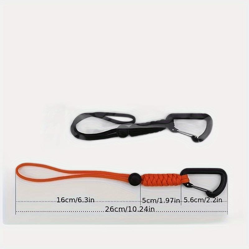 1/2/3counts Paracord Keychain, Anti-lost Rope, Backpack Anti-lost Rope, Outdoor Emergency Key Rope, Hook Carabiner For Leash, Sports & Outdoor Accessories
