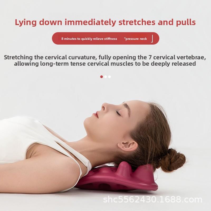 Multifunctional Ergonomic Massage Cushion, Acupressure Pillow for Shoulder Blade Relief & Back Muscle Relaxation