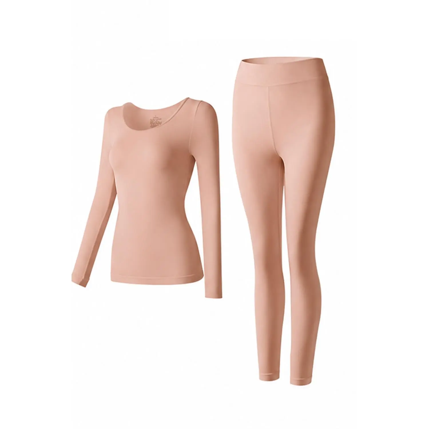 Women's Breathable Thermal Underwear Set,,Scoop Neck Long Johns Thermal Underwear Sets Cold Weather Base Layer