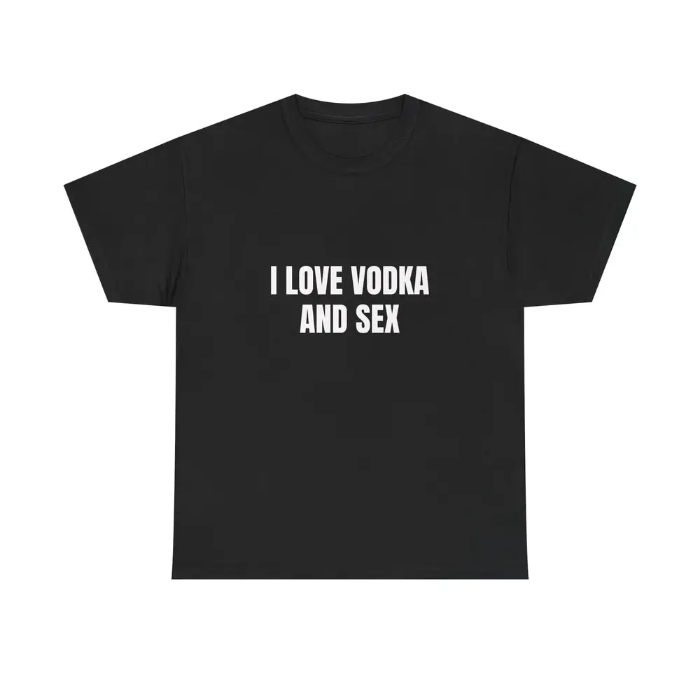 I Love Vodka T-Shirt |   Funny Drinking Tee |   Vodka Lover Shirt |   Funny Gift For Her