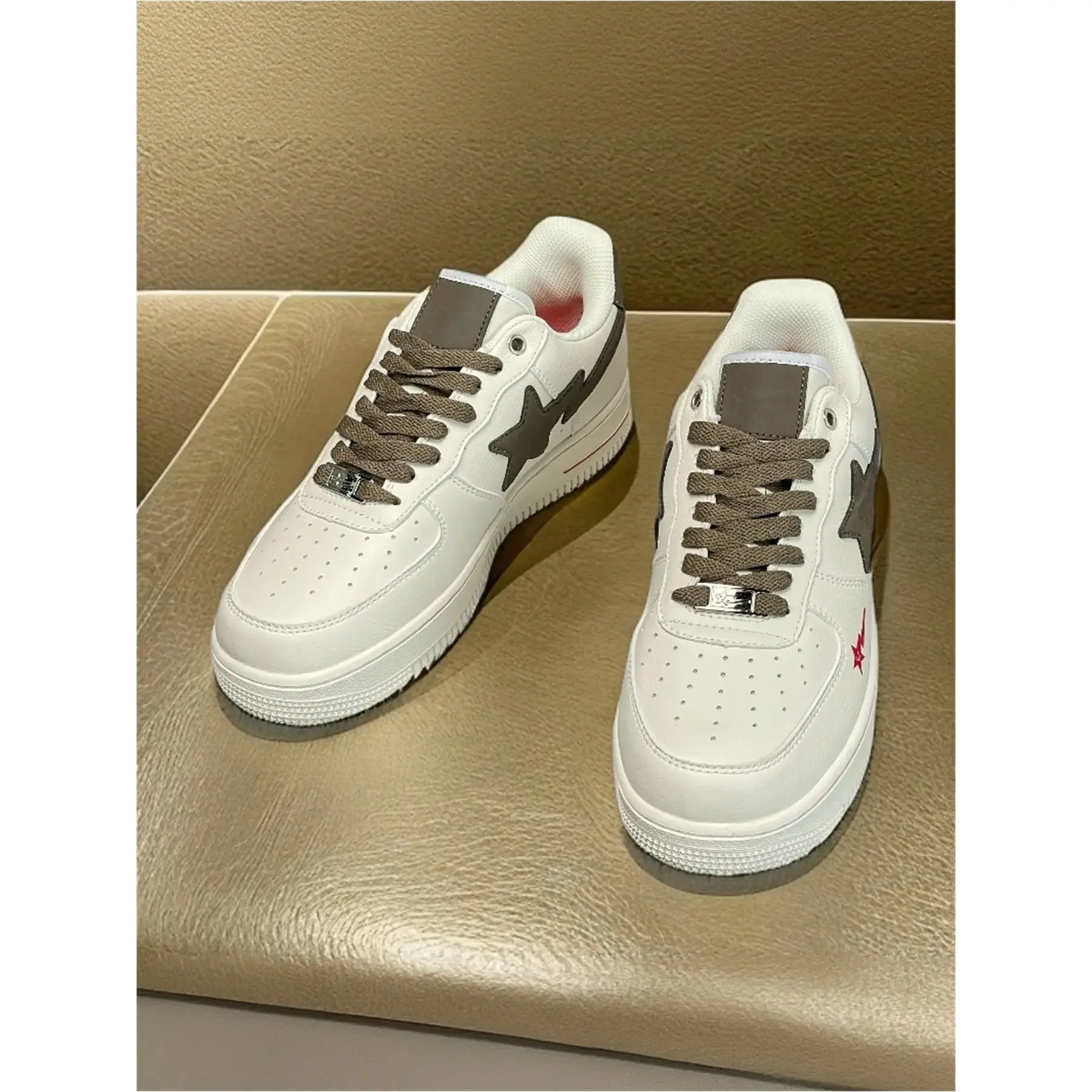 Style Casual Athletic Versatile Sneakers, Footwear, Trendy Trainers, Lightning Star Unisex Couple, Low Top Closed Trendy Sports Shoes, Walking Shoes