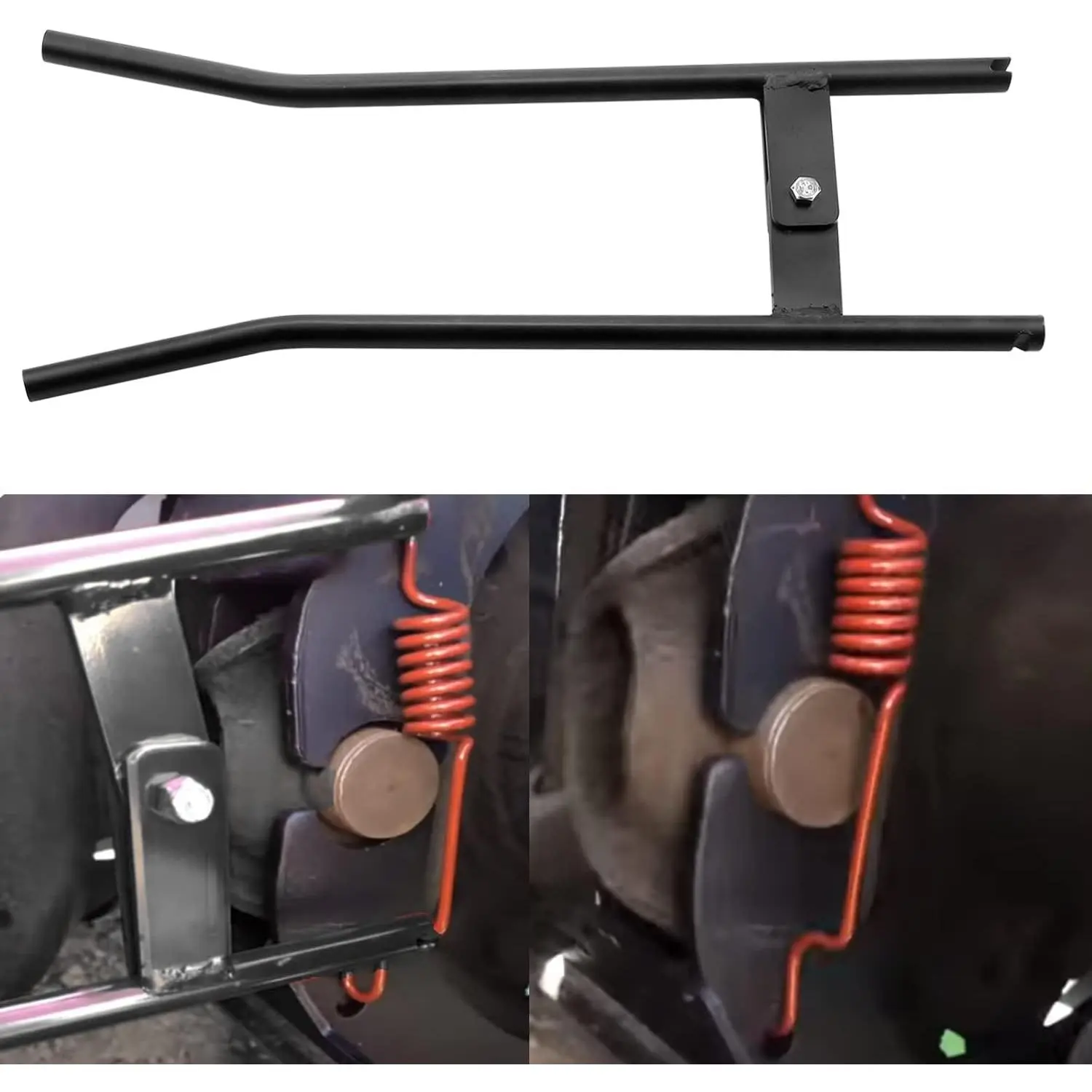 LT895 Heavy Duty Truck Brake Spring Tool - Mechanic Tools, Lever Action Installer, Corrosion & Rust Resistant High-Quality Steel, Precise Groove, Ergonomic Outward Handle, Durable & Reliable Spring Removal Aid