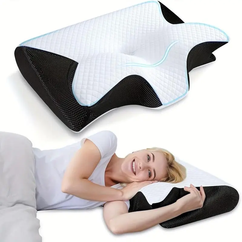1/2pcs Cervical pillow, sleep neck support, side-sleeping pillow, ergonomic pillow, pillow, suitable for office workers