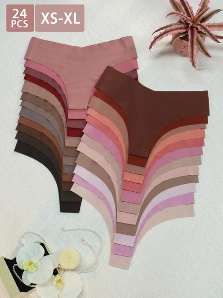 K-Pop Demon Hunter, Women's Breathable V-Back Ice Silk Panties, Fitted Casual Underwear for All Seasons, Extra Thin Comfortable Ladies Lingerie Set, Soft Breathable Knicker