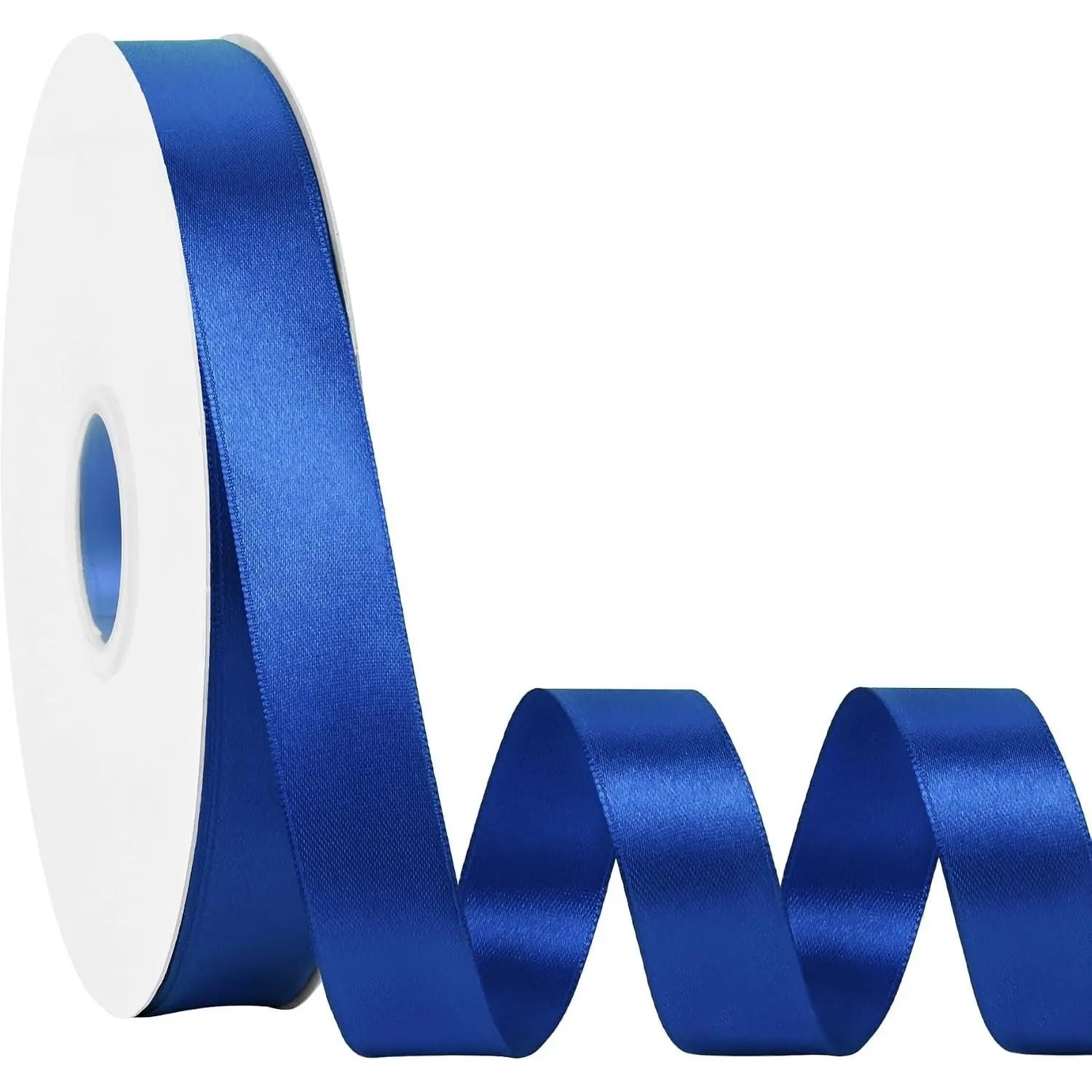 Polyester Double-Face Navy Blue Satin Ribbon Rolls, 7/8 in x 100yd, for Gift Wrapping, Crafts, Wedding Party Decorations
