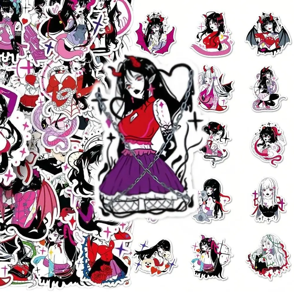2026 Hot selling toys 50Pcs Original Anime Girl Stickers Gothic Sweet Cool Sexy Lady Waterproof Decals DIY Decor Journal Phone Case Internet-famous toy
